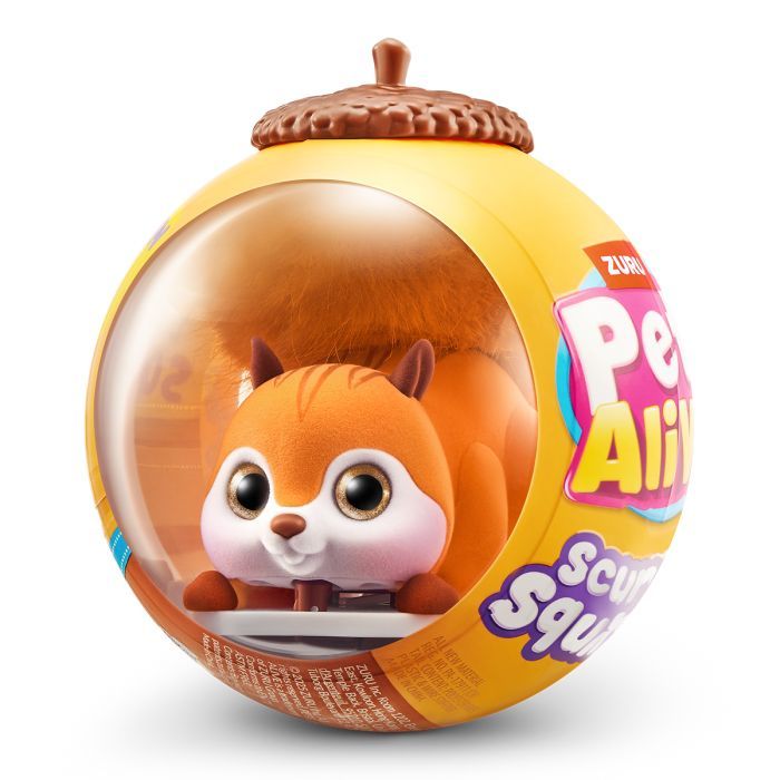 Интерактивная игрушка Pets & Robo Alive Pets alive S1 Белочка оранжевый (9565A)