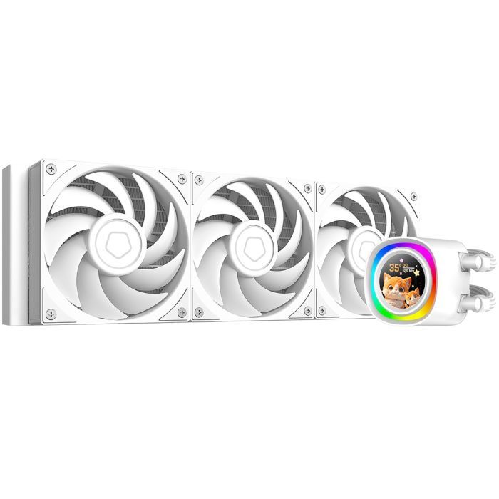 Система рідинного охолодження ID-Cooling FX360 LCD PE WHITE