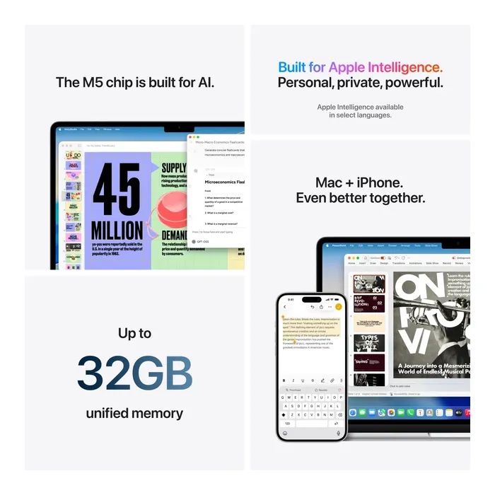 Ноутбук Apple MacBook Air 13 M5 A3449 Sky Blue (MDHK4UA/A) изображение 8