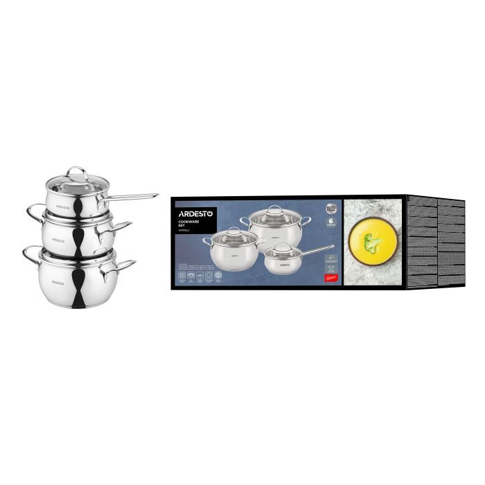 Набор посуды Ardesto Gemini Liguria, 6 предметів, (AR1906LG) изображение 12