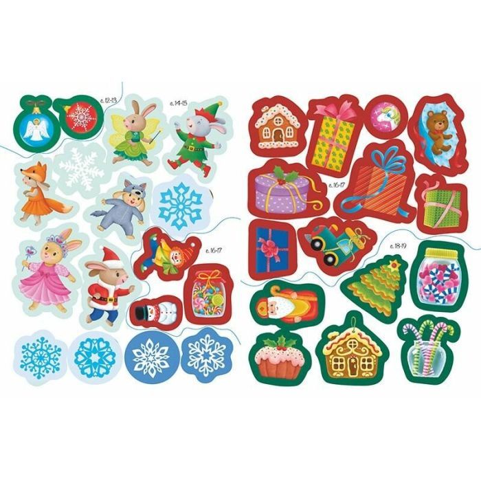 Книга Різдвяні наліпки. Моя сніжна книжка наліпок - Н.В. Мусієнко Ранок (9786170997197) зображення 4