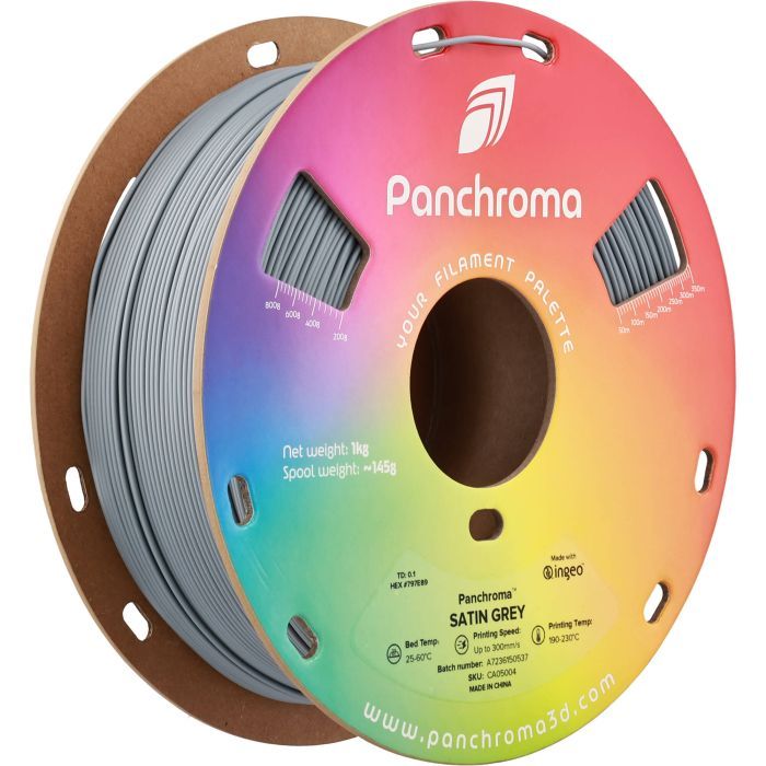 Пластик для 3D-принтера Polymaker PLA PANCHROMA SATIN 1,75mm 1kg BLACK (CA05011)