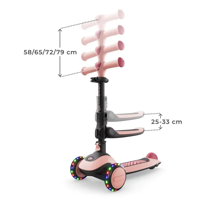 Самокат Kinderkraft Halley 2 Rose Pink (KRHALL02PNK0000) (5902533930173) изображение 5