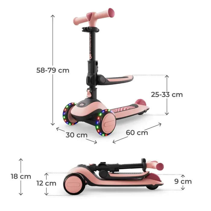 Самокат Kinderkraft Halley 2 Rose Pink (KRHALL02PNK0000) (5902533930173) изображение 8