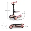 Самокат Kinderkraft Halley 2 Rose Pink (KRHALL02PNK0000) (5902533930173) изображение 8
