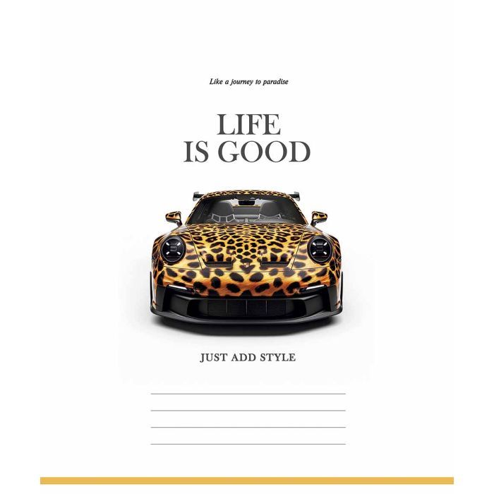 Тетрадь Школярик Life is good 36 листов клетка (036-3670K) изображение 2