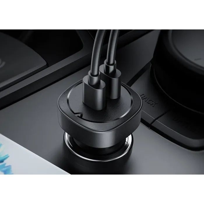 Зарядное устройство Acefast 2xUSB-C 72W car adapter metal (6974316280361) изображение 5