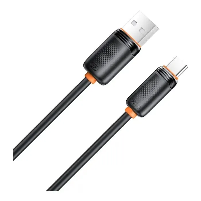 Дата кабель USB 2.0 AM to USB-C 2.0m 3A black XO (NB302-AC-2.black) изображение 2