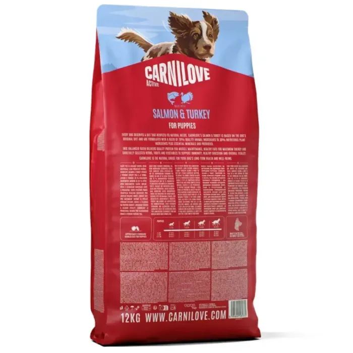 Сухий корм для собак Carnilove Active Salmon & Turkey Puppy 12 кг (8595602581375) зображення 2