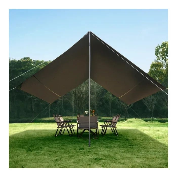 Тент Naturehike CNK2350WS015 Cloud Skies Tarp Lite коричневий (6977465866424) изображение 2
