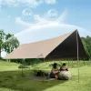 Тент Naturehike CNK2350WS015 Cloud Skies Tarp Lite коричневий (6977465866424) изображение 5