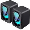 Акустическая система Havit HV-SK210 mini PRO RGB USB Black (6939119040260) изображение 4