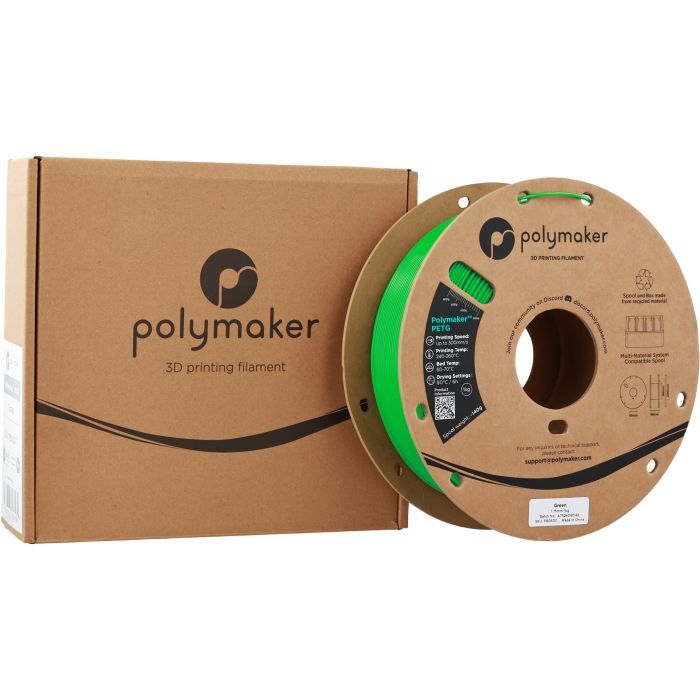 Пластик для 3D-принтера Polymaker PETG 1,75mm 1kg GREEN (PB05011) изображение 3