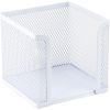 Підставка-куб для листів і паперів Axent 100x100x100mm, mesh, white (2112-21-A)
