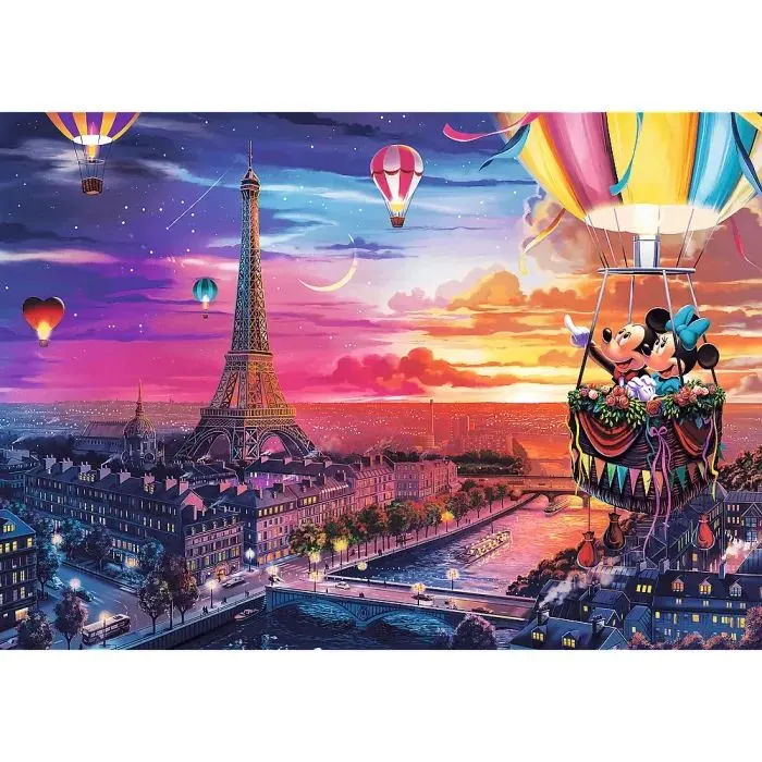 Пазл Trefl Premium Plus Disney Міккі та Мінні в Парижі 1000 елементів (5900511109177) зображення 2