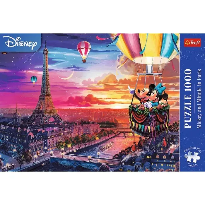 Пазл Trefl Premium Plus Disney Міккі та Мінні в Парижі 1000 елементів (5900511109177) зображення 3