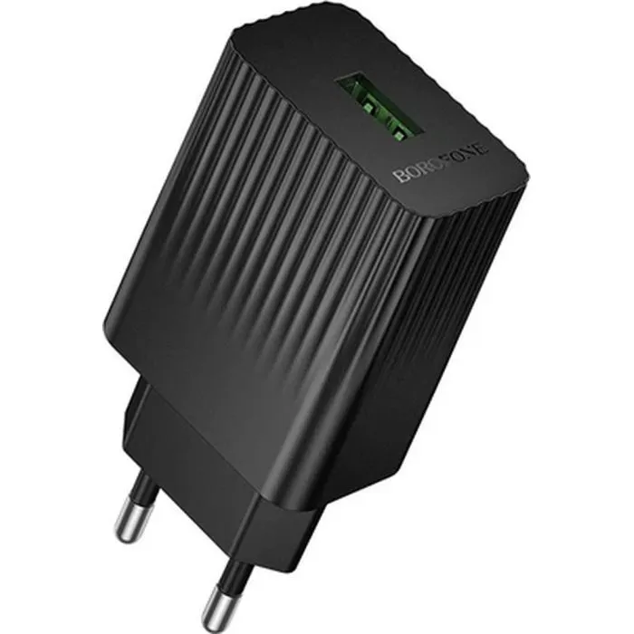 Зарядное устройство BOROFONE BAS72A USB QC3.0 18W black (6941991122637)