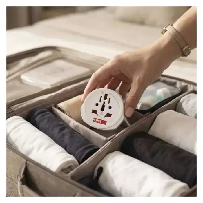 Переходник US/UK/AU/CN/JP to EU EMOS (P0055E) изображение 10