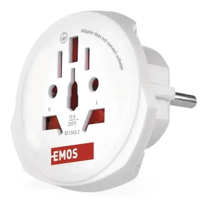 Переходник US/UK/AU/CN/JP to EU EMOS (P0055E)