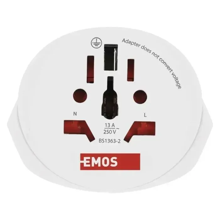 Переходник US/UK/AU/CN/JP to EU EMOS (P0055E) изображение 3