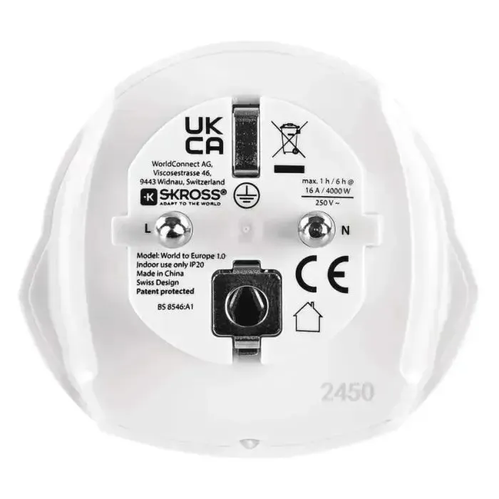 Переходник US/UK/AU/CN/JP to EU EMOS (P0055E) изображение 4