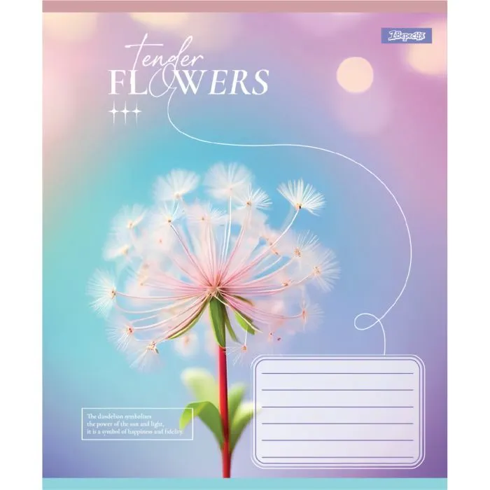 Зошит 1 вересня Tender Flowers А5 60 аркушів лінія (768083) зображення 3
