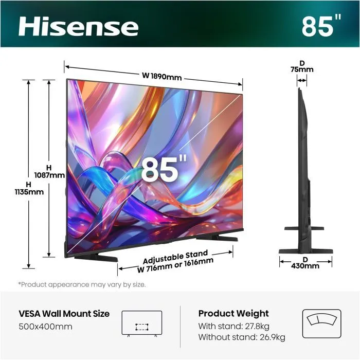 Телевизор Hisense 85E7S изображение 8