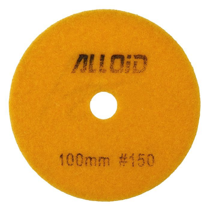 Круг зачистной Alloid Pro, алмазный, шлифовальный, на липучке, COMBS, 100мм, зерно 1000 (DD-63383)