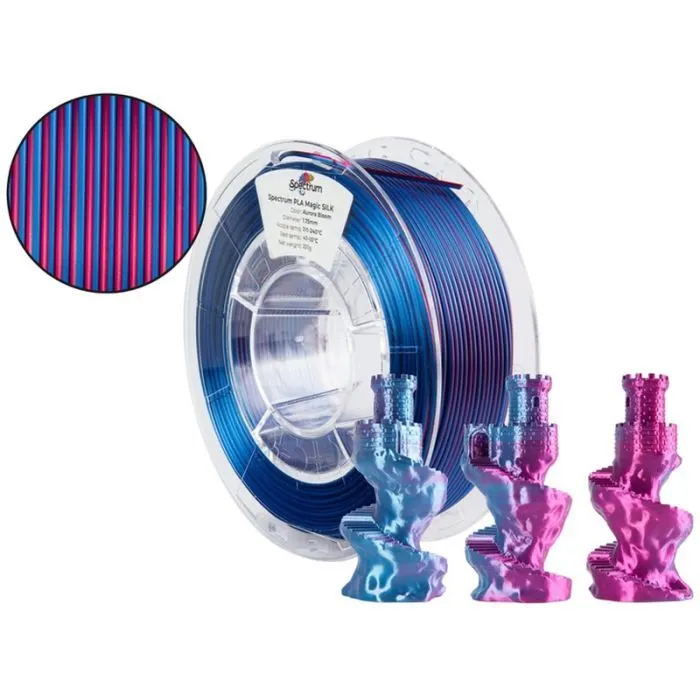 Пластик для 3D-принтера Spectrum PLA Magic SILK 1.75mm 0.25kg Aurora Bloom (81398) зображення 3