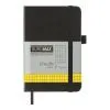 Книга записная Buromax ETALON 95 х 140 мм, 96 листов, клетка, черный (BM.296160-01)