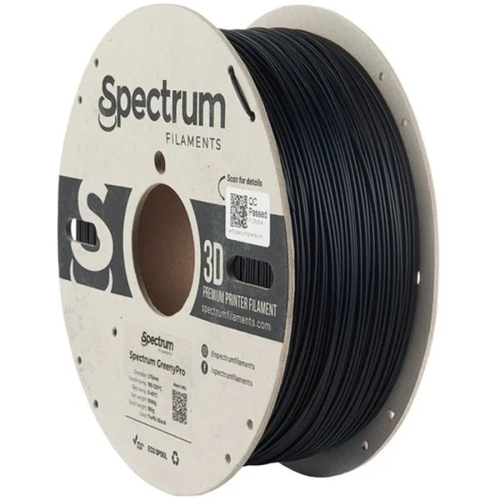 Пластик для 3D-принтера Spectrum GreenyPro 1.75mm 1kg Black,Traffic (80901)