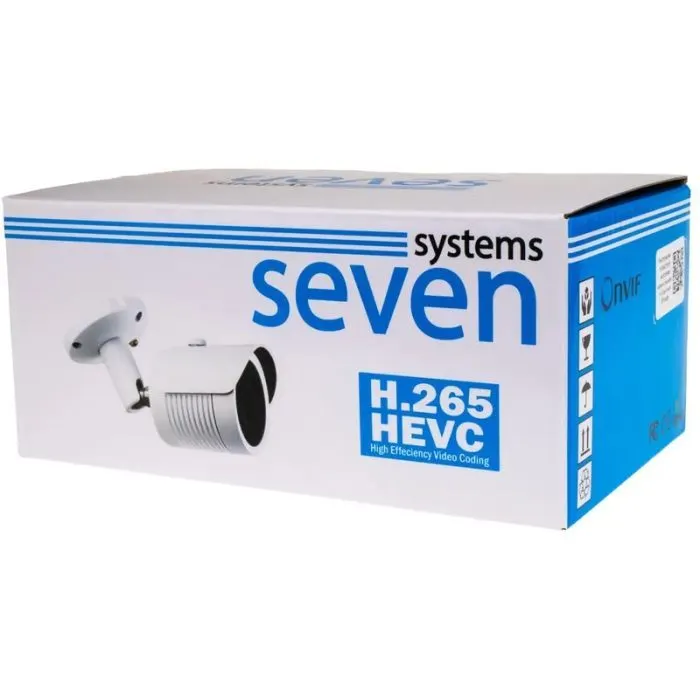 Камера відеоспостереження SEVEN Systems IP7225PA-DL (2.8) white зображення 6