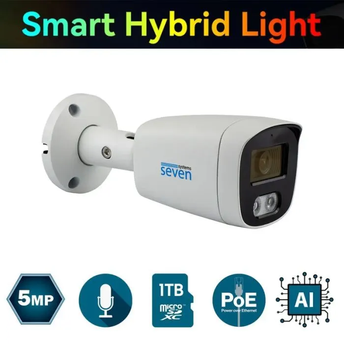 Камера відеоспостереження SEVEN Systems IP7225PA-DL (2.8) white зображення 7