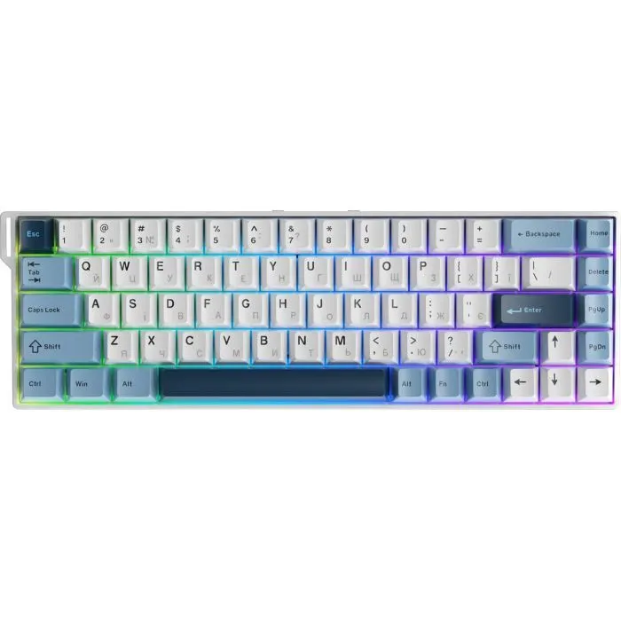 Клавиатура Ajazz AK680 V2 Ice Island Magnetic Switch USB UA Gray/Black (AK680-V2-I-GB)