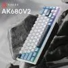 Клавиатура Ajazz AK680 V2 Ice Island Magnetic Switch USB UA Gray/Black (AK680-V2-I-GB) изображение 4