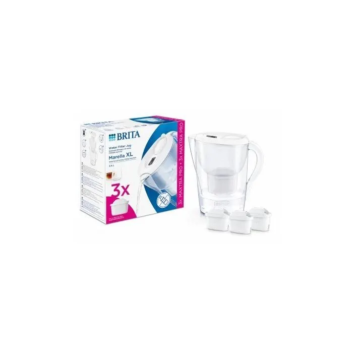 Фільтр-глечик Brita Marella XL MXpro білий + 3 картриджа (1061260)
