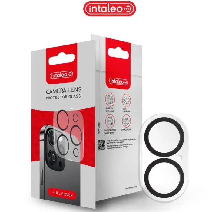 Скло захисне Intaleo Camera Lens Apple iPhone 17 Black (1283126630064)