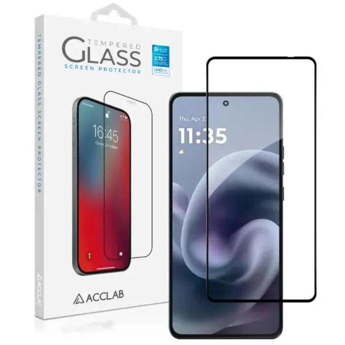 Скло захисне ACCLAB Full Glue ESD Moto G86 Power Black (1283126627644)