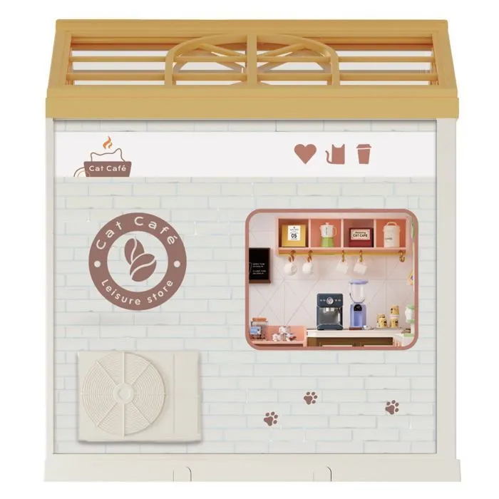 Конструктор Mini House румбокс серии Интерьер – Котокафе (свет) (8007) изображение 6