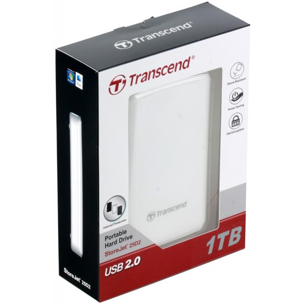Внешний жесткий диск 2.5" 1TB Transcend (TS1TSJ25D2-W) изображение 4