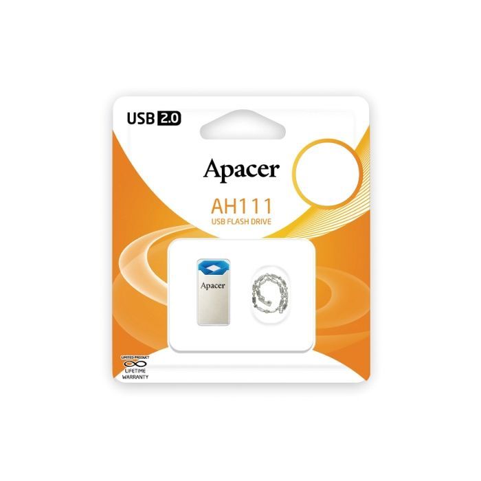 USB флеш накопитель Apacer 32GB AH111 Blue RP USB2.0 (AP32GAH111U-1) изображение 5