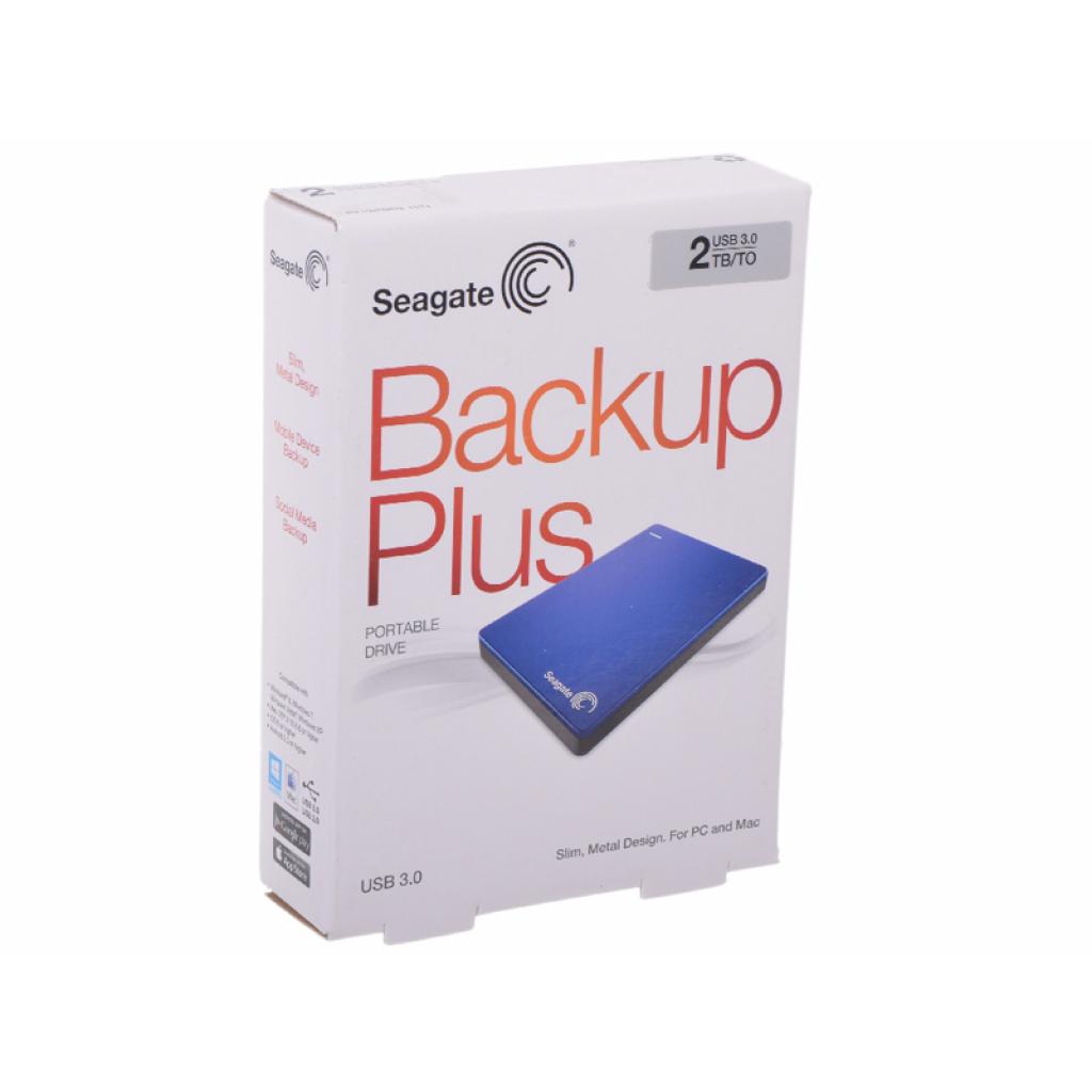 Внешний жесткий диск 2.5" 2TB Backup Plus Portable Seagate (STDR2000202) изображение 7