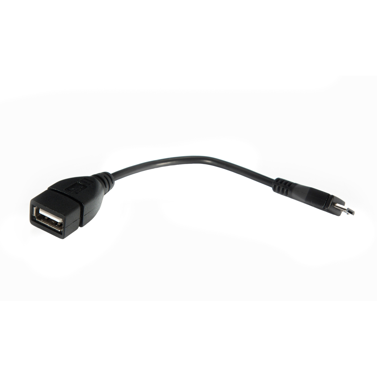 Дата кабель OTG USB 2.0 AF to Micro 5P 0.1m Vinga (CB010BK) зображення 5