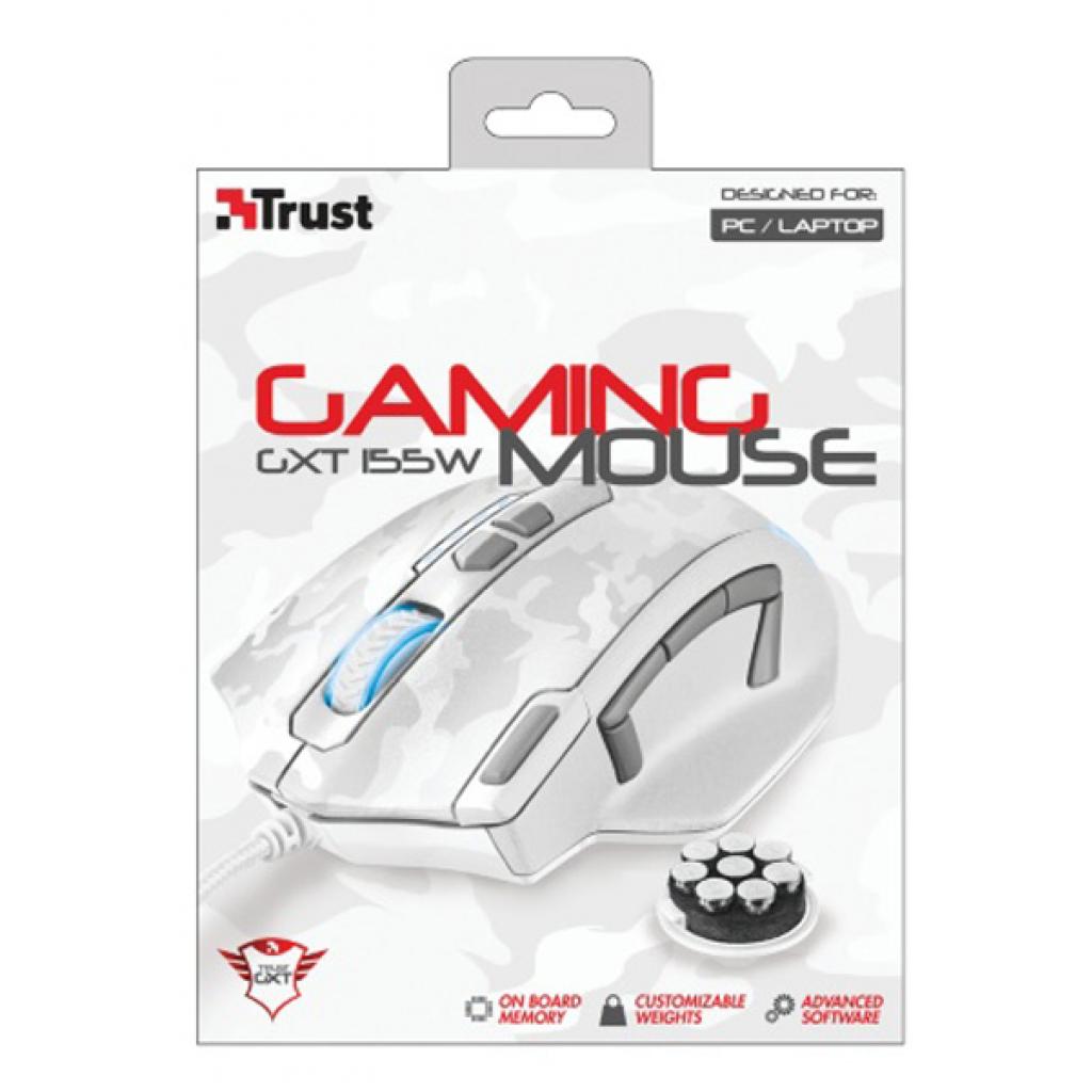Мышка Trust_акс GXT 155W Gaming Mouse - white camouflage (20852) изображение 4