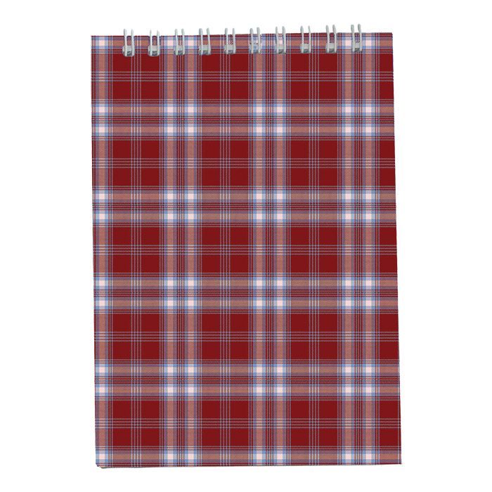 Блокнот Buromax spiral top, А6, 48sheets, square, burgundy (BM.2480-13)