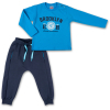 Набор детской одежды Breeze кофта и брюки голубой " Brooklyn" (7882-74B-blue)