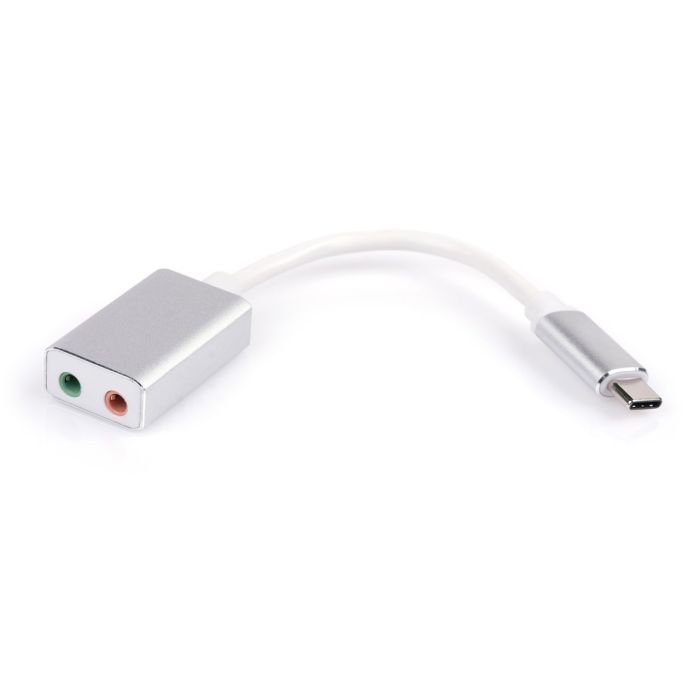 Переходник Type-C Male to Audio+mic cable 0.15m Vinga (USBCM3.5ST-01)
