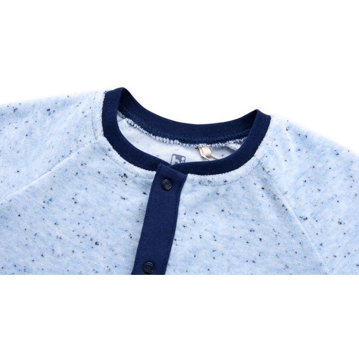 Человечек детский Bibaby велюровый с карманчиком "London" (60169-68B-blue) изображение 3