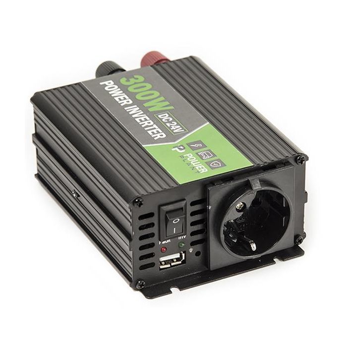 Автомобільний інвертор 24V/220V 300W, USB 5V 1A, HYM300-242 PowerPlant (KD00MS0002) зображення 6