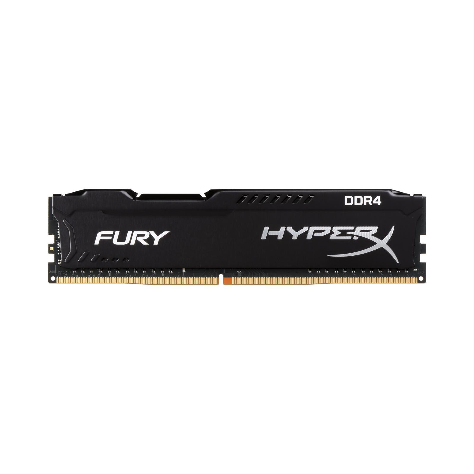 Модуль пам'яті для комп'ютера DDR4 8GB 2666 MHz HyperX FURY Black Kingston Fury (ex.HyperX) (HX426C16FB2/8)